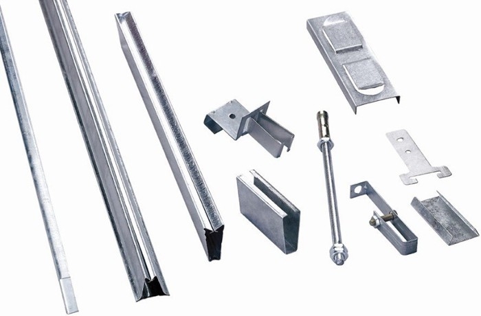 White Galvanized Steel Ceiling Accessories Tiles Holder A White Galvanized Steel Ceiling Accessories Tiles Holder A Shaped
