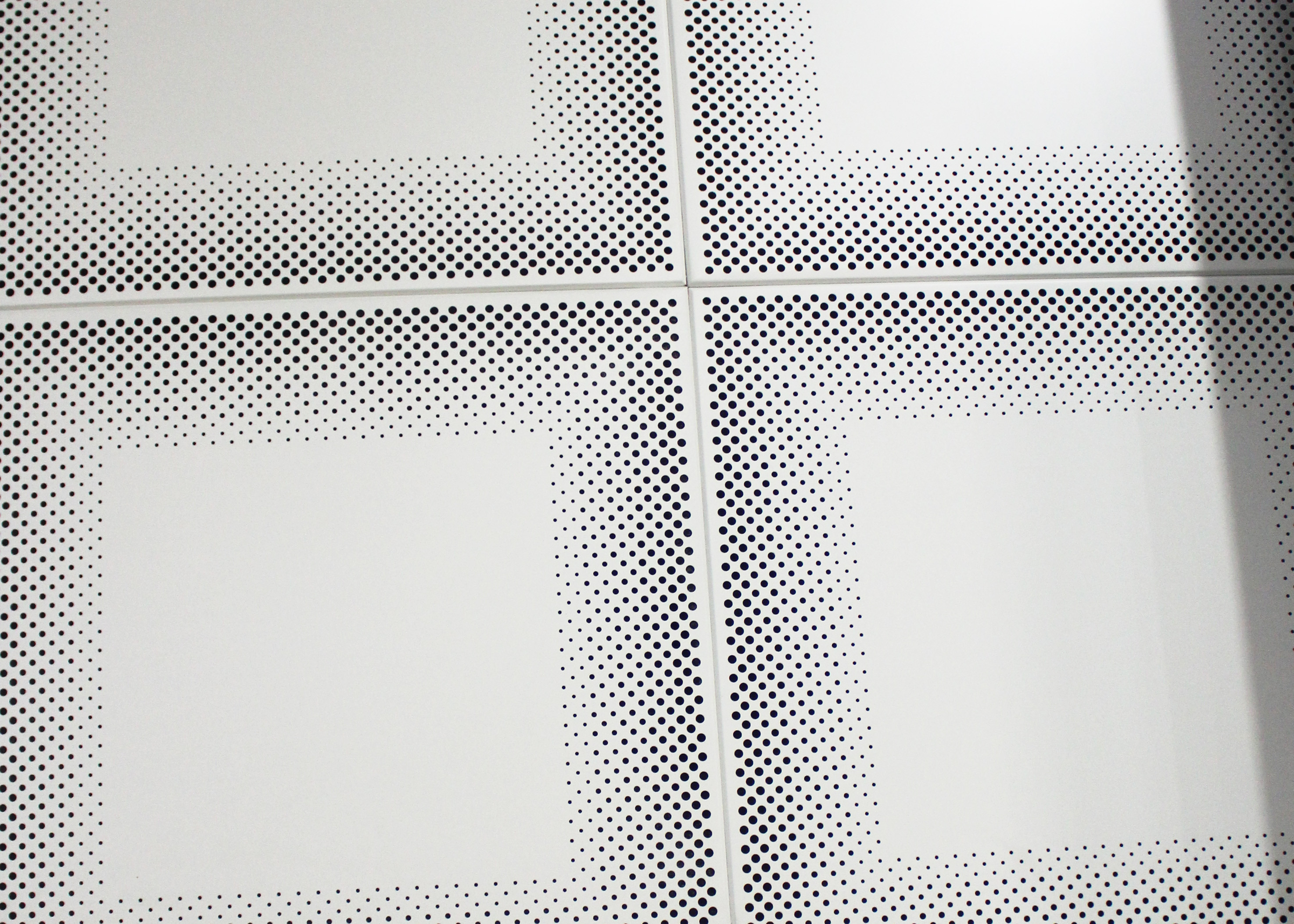 Metal Front Perforated Aluminum Acoustic Panels for Ceiling 12 x 12