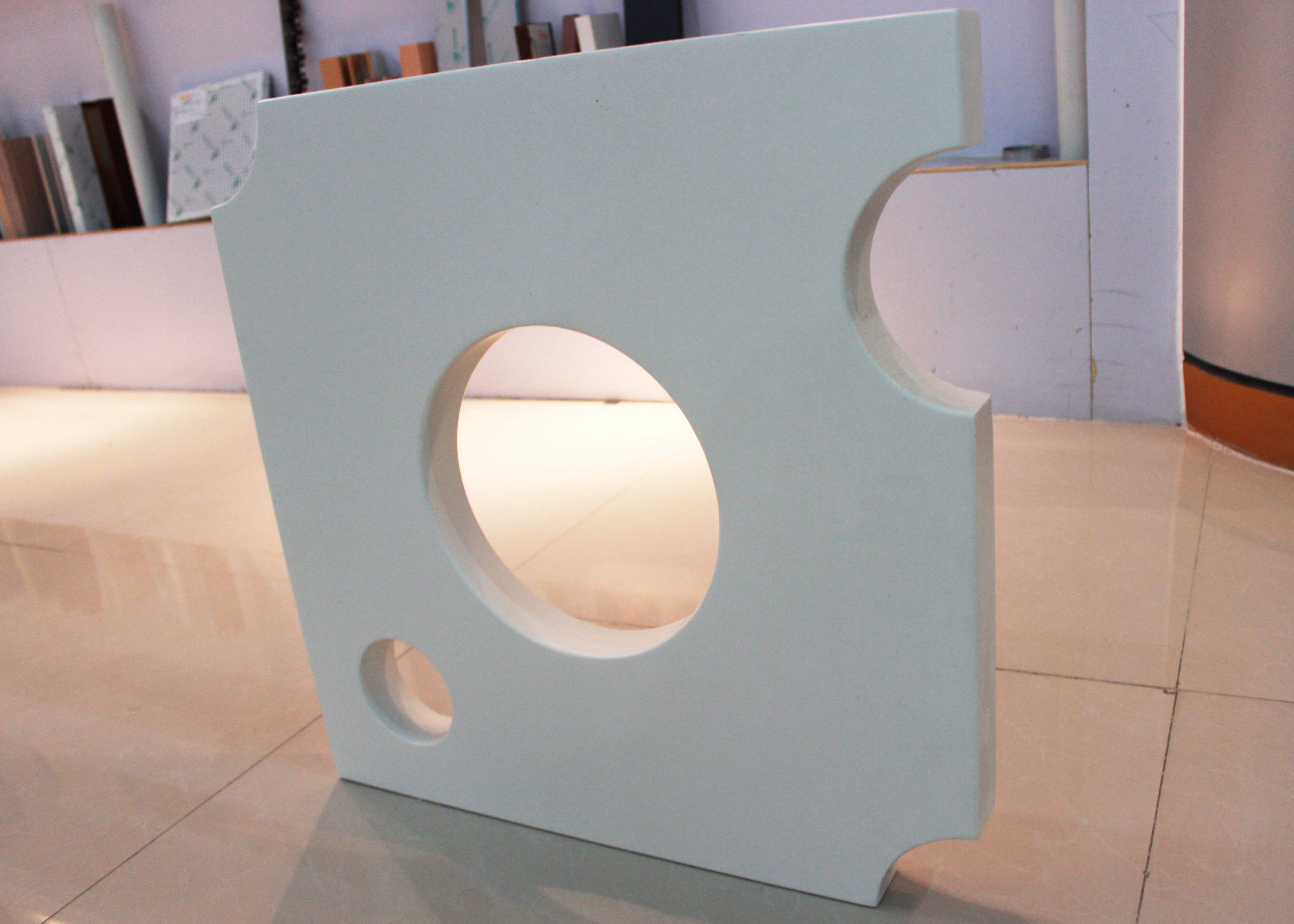 Double Side Aluminum Partition Wall Panels Structured Decorative