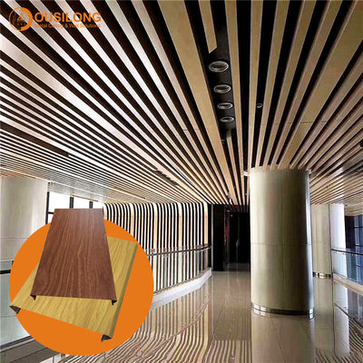 Structured Linear Aluminium Strip Ceiling Panels Decorative Commercial Suspended Metal False Ceiling Tiles