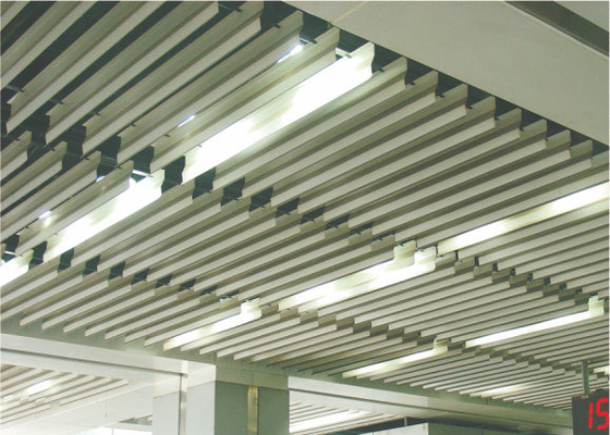Exhibition Hall Acoustical Ceiling Tiles Decorative Suspended False Aluminum / Aluminium Panel