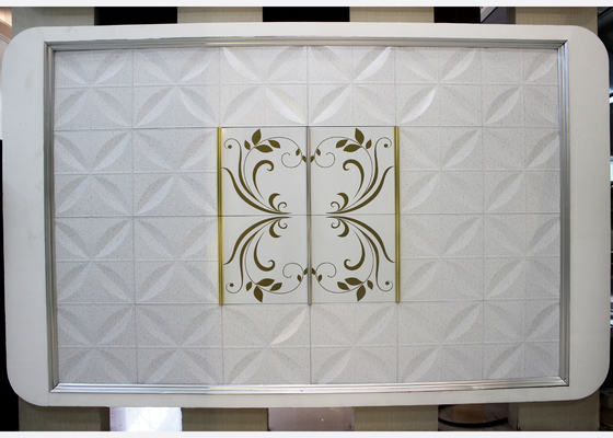 Resdential Drop Ceiling tiles Artistic Ceiling , Clip In panel 300mm x 300mm