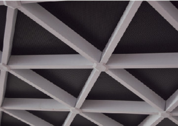 Extruded Triangle Commercial Ceiling Tiles , Aluminum Suspending Ceiling Grid