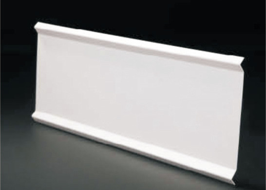 Custom Made Decorative Suspended White Aluminium Baffle Ceiling ,  Architectural False Linear Metal Ceiling