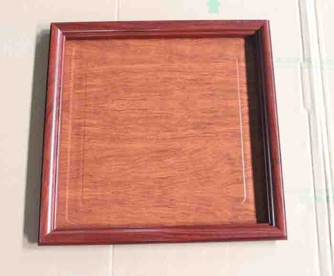 Non-Flammable Artistic Ceiling Tiles Wood Grain Color Wooden Frame