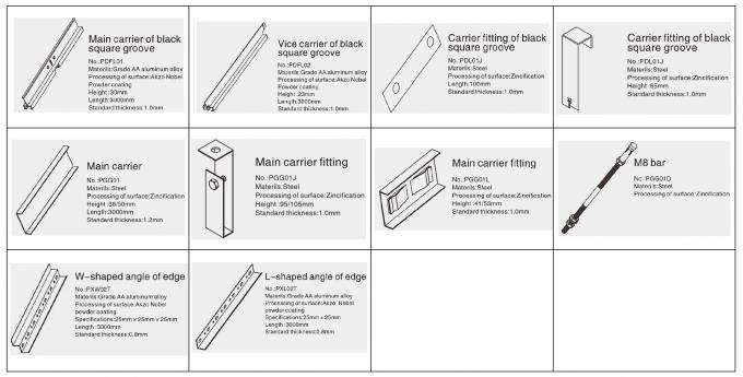 Perforative Tee Bar Lay In decorative drop ceiling tiles Grid , Suspension 2 x 2 Ceiling Tiles