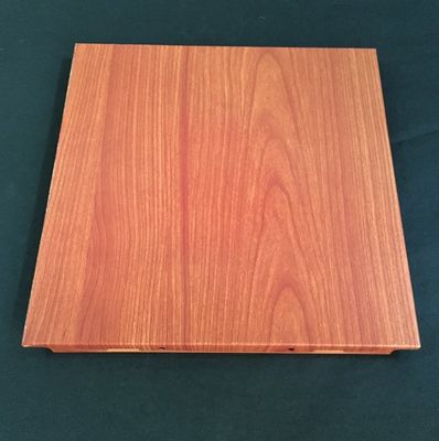 Polyester Powder Coated Wooden Decorated Ceiling Tiles 300x300 Or 600x600mm