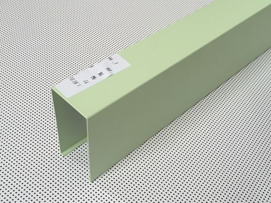 Galvanized Steel Light Blue Baffle Linear Metal Ceiling Powder Coated for Hospitals