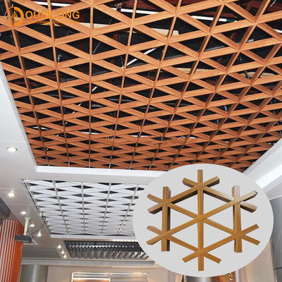 Special Design Triangle Aluminium Profile Suspended Ceiling Decorative False Metal Grid Ceiling System