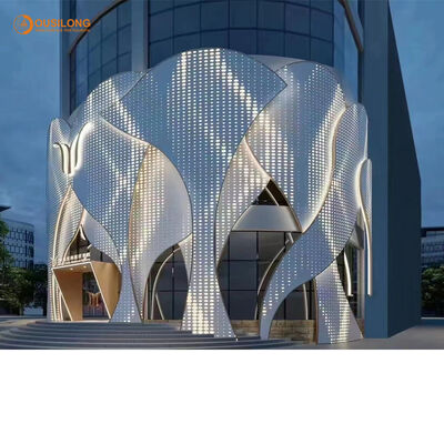 Holediameter 1mm to 10mm Perforated Metal Panel Ceiling Polyester Powder Heat Transfer Coating Ideal for Commercial and Industrial Applications