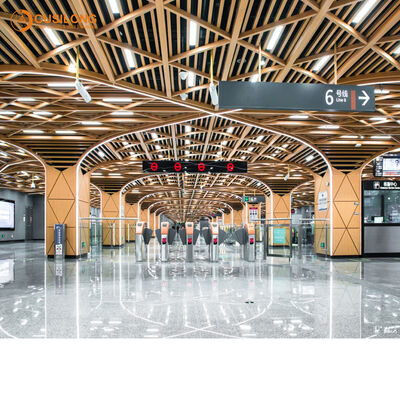 Easy To Maintain Aluminium Baffle Ceiling Powder Coating Surface Treatment Length Up To 6000mm Perfect For Hotels And Leisure Facilities