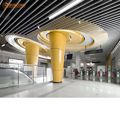 25mm to 150mm Width Aluminium Linear Ceiling Baffles Sound Absorbing Acousticperformance Perfect for in Libraries and Study Areas