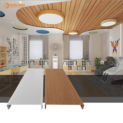 Color Steel Raw Material Aluminum Strip Ceiling Easy To Clean Corrosion Resistant Panels Perfect For Humid And Coastal Areas