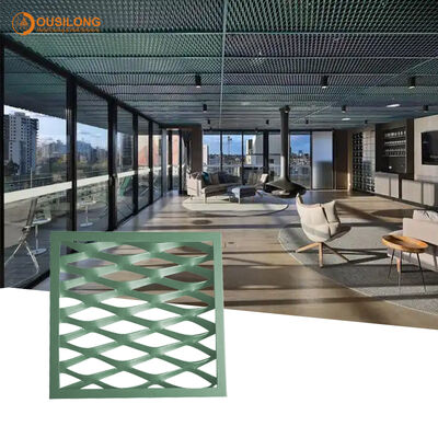 Easy To Clean And Maintain Aluminum Mesh Ceiling Metal Ceiling Material Providing Air Circulation And Attractive Visual Effects