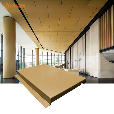Plate Acoustic Ceiling Tiles PVDF Coated Surface Finishing Optimized for Easy Installation and Long Lasting Acoustic Benefits