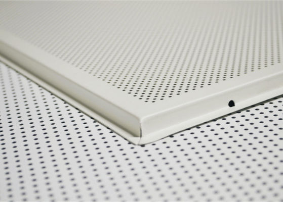 Lay In Perforated Metal False Ceiling Aluminum Suspended Ceiling Panel with T / Tee Bar Ceiling