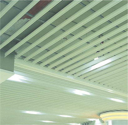 G-shaped Blade Screen Metal False Ceiling Strip GH125 For Interior Decoration