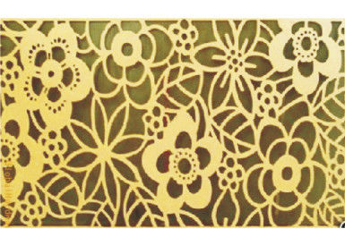 Artistic Aluminum Wall Panel / Custom Art Flowers Carved Decoration Ceiling tiles