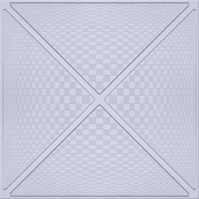 Stereo Mirror Artistic Ceiling / Kitchen Suspended Ceiling Tiles 300mm x 300mm