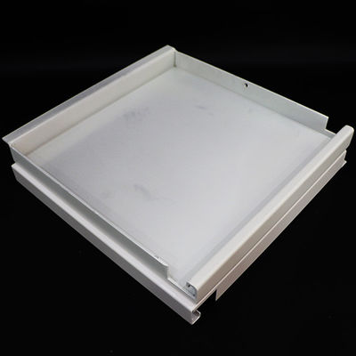 Aluminum Interior Grid Dropped Suspended Metal Ceiling Straight Edge Profile