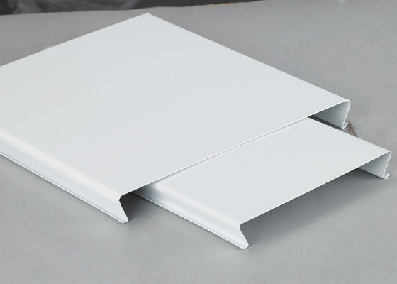 Fireproof Perforated Aluminium Strip Ceiling Powder Coating and Roller Coating