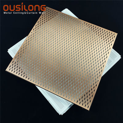 Beveled  Edge Perforated Acoustic Aluminum Clip In Ceiling