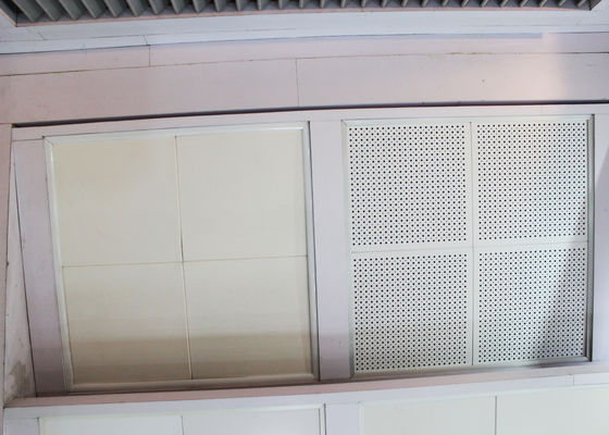 Painted and Reflective Finishes Clip In Ceiling Tiles with Sound Absorbing Inlays