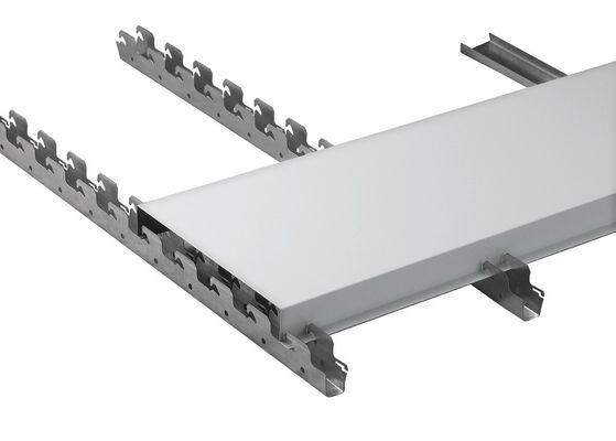 Suspended Kitchen Aluminium Strip Metal Ceiling / Concealed Grid / Ceiling