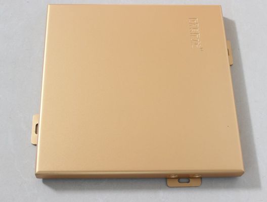 Golden Exterior Architectural Wall Panel 3.0mm Thickness Wall Tile