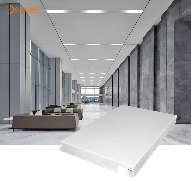 Length 600mm Aluminum Alloy Acoustic Ceiling Tiles Engineered for ...