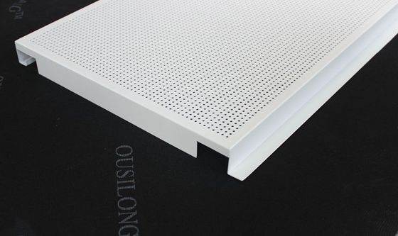 Suspended Perforated Metal Ceiling E Shaped Interior For Bulding Decorative Material