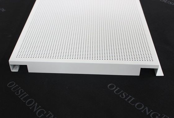 Suspended Perforated Metal Ceiling E Shaped Interior For Bulding Decorative Material