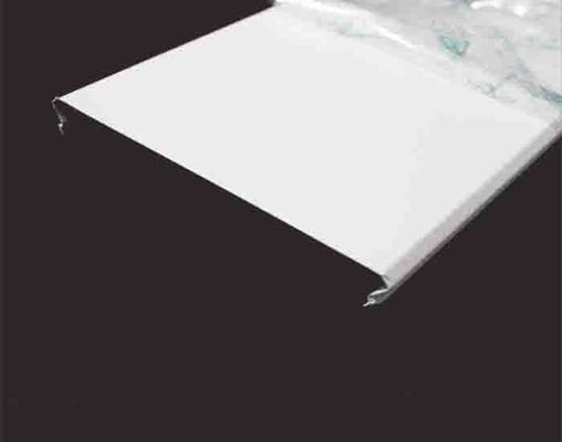 White Powder Coating C300 Suspended Aluminum Strip Ceiling Metal Aluminium Panel Cut Edge