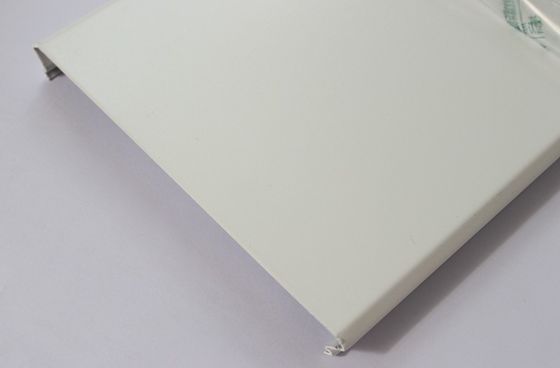 White Powder Coating C300 Suspended Aluminum Strip Ceiling Metal Aluminium Panel Cut Edge
