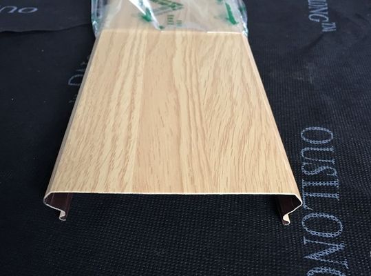 SGS Tested Windproof  S-shaped Beveled Edge Aluminum Linear Suspended Ceiling Panel