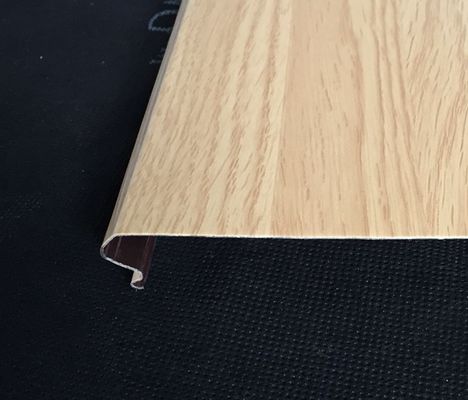 SGS Tested Windproof  S-shaped Beveled Edge Aluminum Linear Suspended Ceiling Panel