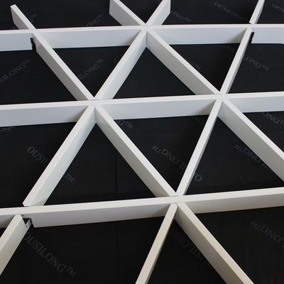 Roller Coating Indoor Aluminum Triangle Grid Metal Ceiling Aluminium Panel For Shopping Hall