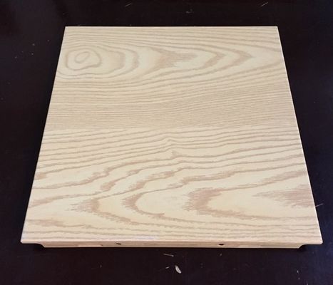 Rust Proof Commercial Ceiling Tiles Clip In Ceiling Wooden Sound Absorption