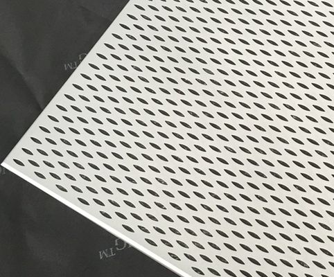 Leaf Shaped Fireproof Clip In Ceiling Perforated Aluminum Acoustic False Ceiling