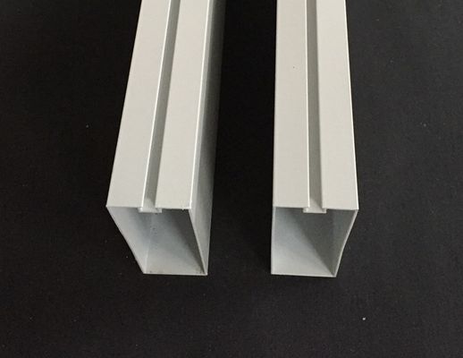 Moisture Proof Commercial Ceiling Tiles , White Aluminum Profile Sound Baffles Ceiling