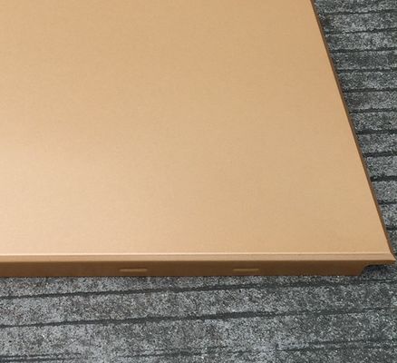 Gold Color Aluminum Clip in False Ceiling Tiles / 600x600mm Metal Ceiling Panel