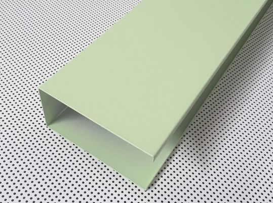 Galvanized Steel Light Blue Baffle Linear Metal Ceiling Powder Coated for Hospitals