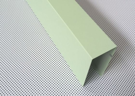 Galvanized Steel Light Blue Baffle Linear Metal Ceiling Powder Coated for Hospitals