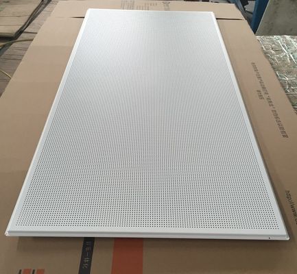 595x1195mm Galvanized Steel Acoustic Ceiling Tiles For Shopping Malls