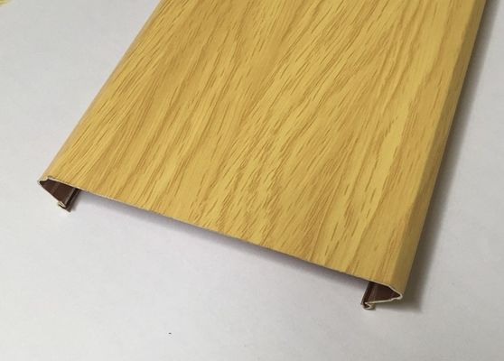 Decorative Polyester Roller Coated Aluminum Strip Ceiling Panel C - Shape Width 100mm