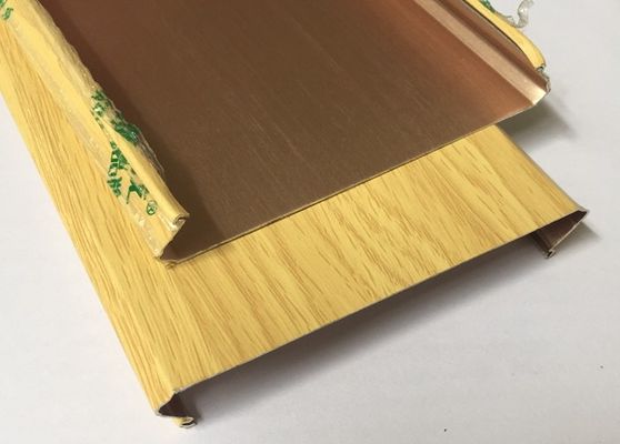 Decorative Polyester Roller Coated Aluminum Strip Ceiling Panel C - Shape Width 100mm
