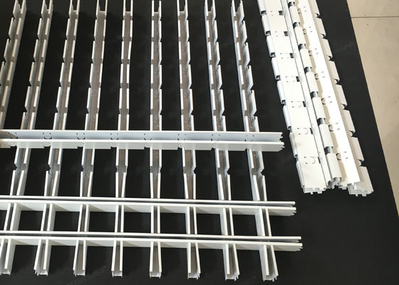 Aluminum Open Cell Ceiling Square Grid 600 * 600mm 75 * 75mm Powder Coated Finish