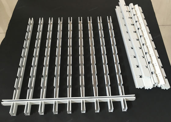 Aluminum Open Cell Ceiling Square Grid 600 * 600mm 75 * 75mm Powder Coated Finish