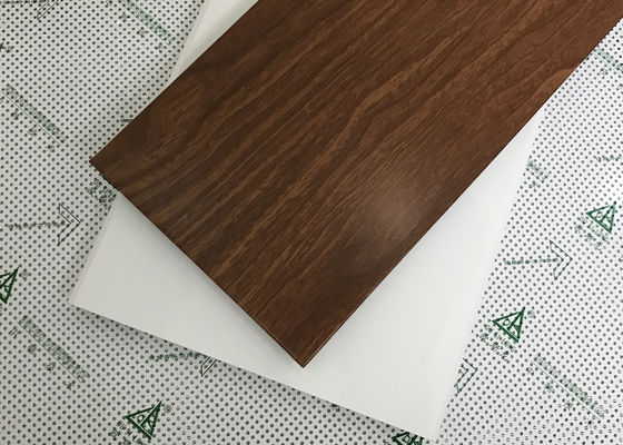 Finished C - Shaped Commercial Ceiling Tiles , Concealed Metal Suspension System