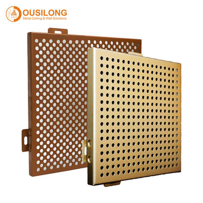 300 x 300 Metal Perforated Ceiling Acoustic Suspended Ceiling Tiles Plate With Roll Coating